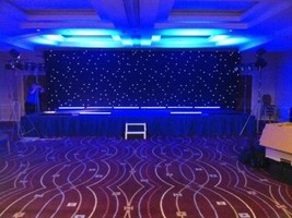 Stage with Star Cloth 