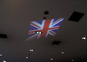 Union Jack Flag moving gobo image 